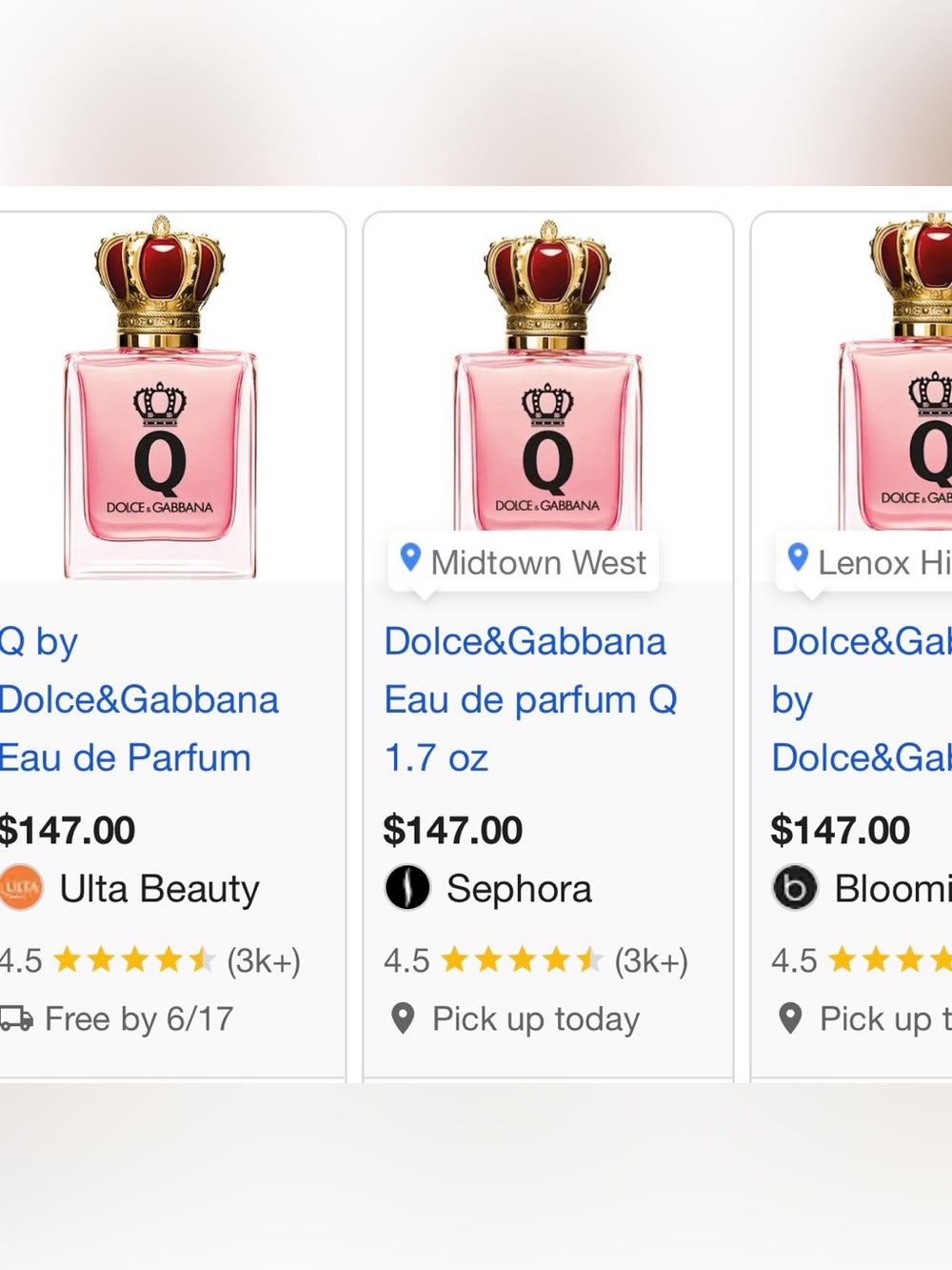 DOLCE&GABBANA Q Eau de Parfum with Cherry & Lemon 50ml/1.7oz - Picture 2 of 8